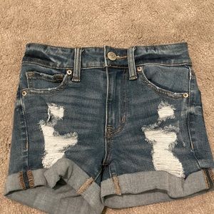 000 Aero high rise midi Jean short